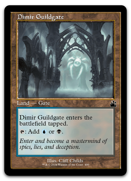 Dimir Guildgate (Retro Frame) (Ravnica Remastered)