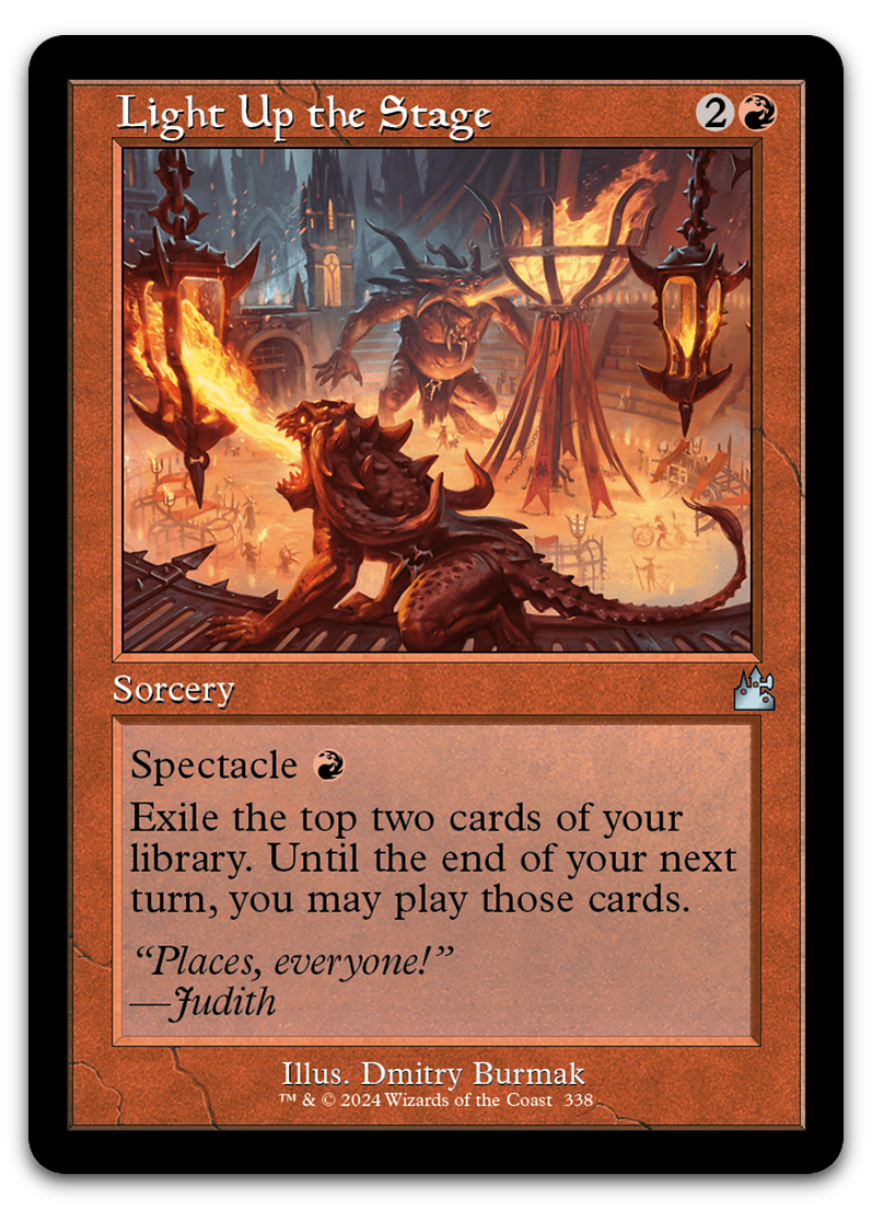 Light Up the Stage (Retro Frame) (Ravnica Remastered)
