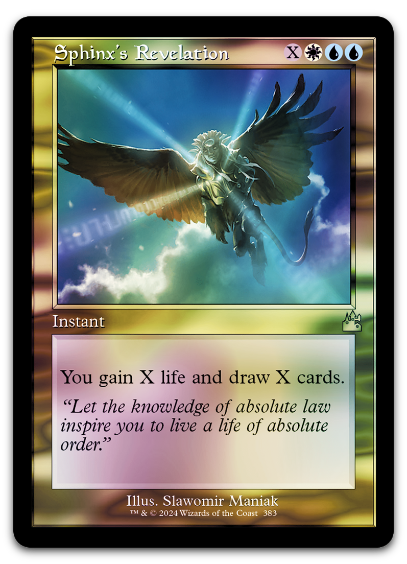 Sphinx's Revelation (Retro Frame) (Ravnica Remastered)
