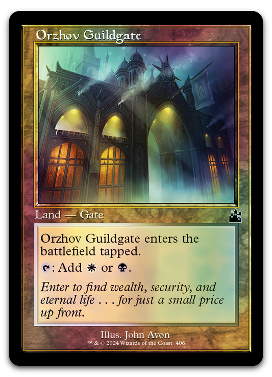 Orzhov Guildgate (Retro Frame) (Ravnica Remastered)