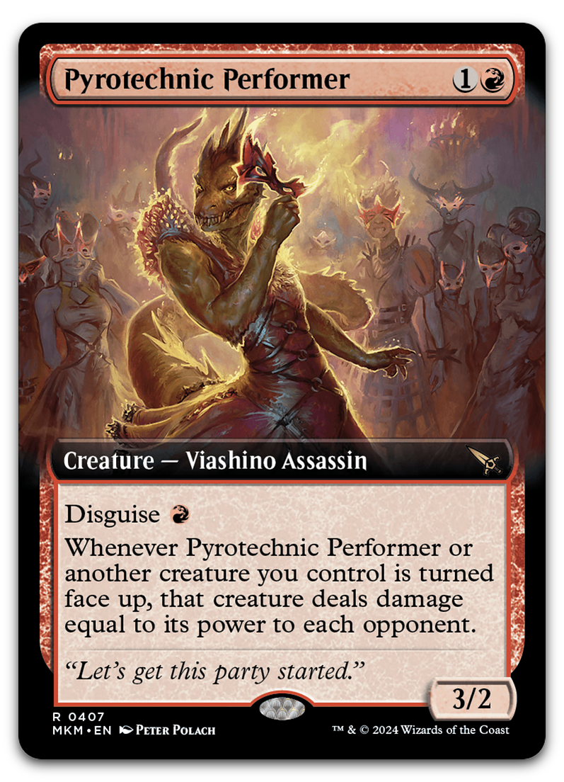 Pyrotechnic Performer (Extended Art) (Murders at Karlov Manor)