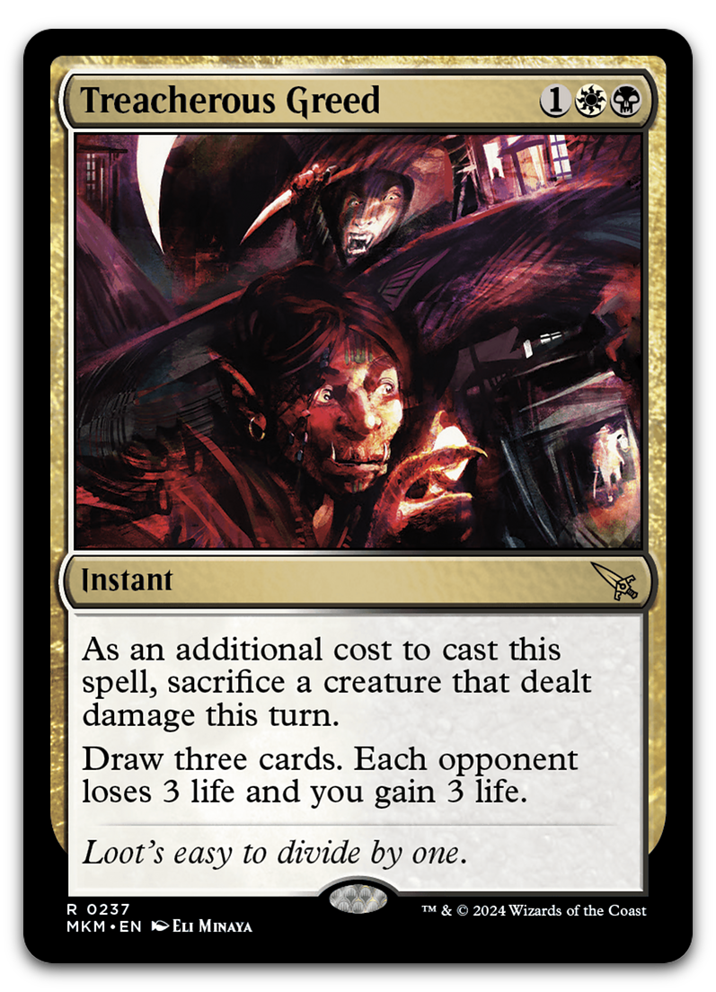 Treacherous Greed (Murders at Karlov Manor)