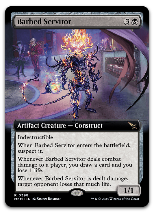 Barbed Servitor (Extended Art) (Murders at Karlov Manor)