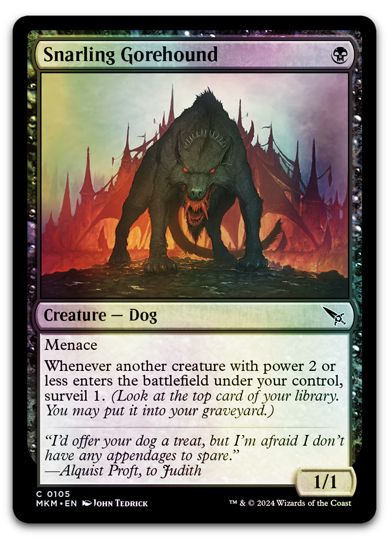 Snarling Gorehound (Murders at Karlov Manor)