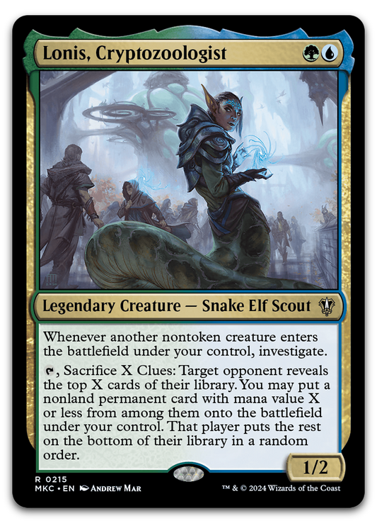 Lonis, Cryptozoologist (Commander: Murders at Karlov Manor)