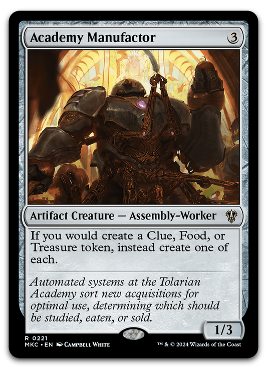 Academy Manufactor (Commander: Murders at Karlov Manor)