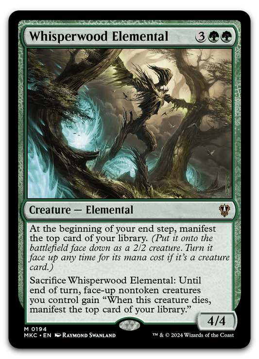 Whisperwood Elemental (Commander: Murders at Karlov Manor)
