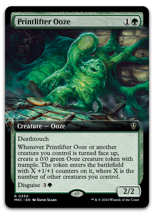 Printlifter Ooze (Extended Art) (Commander: Murders at Karlov Manor)