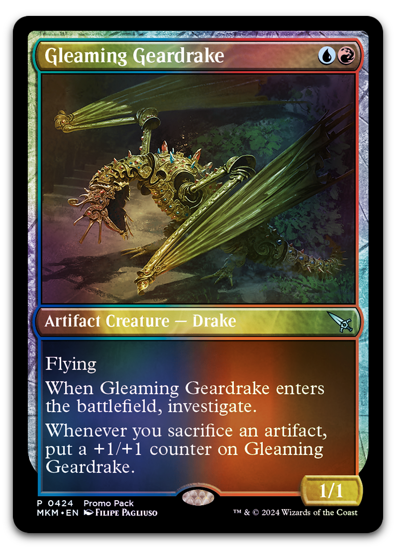Gleaming Geardrake (Promo Pack: Murders at Karlov Manor)