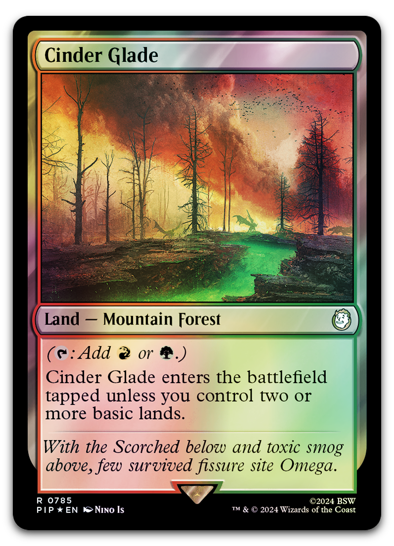 Cinder Glade (Surge Foil) (Universes Beyond: Fallout)