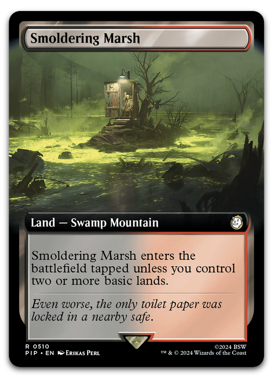 Smoldering Marsh (Extended Art) (Universes Beyond: Fallout)