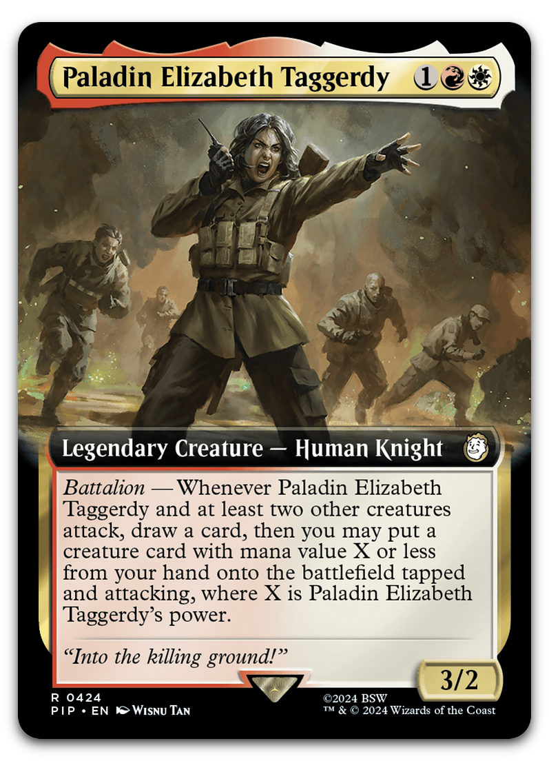 Paladin Elizabeth Taggerdy (Extended Art) (Universes Beyond: Fallout)