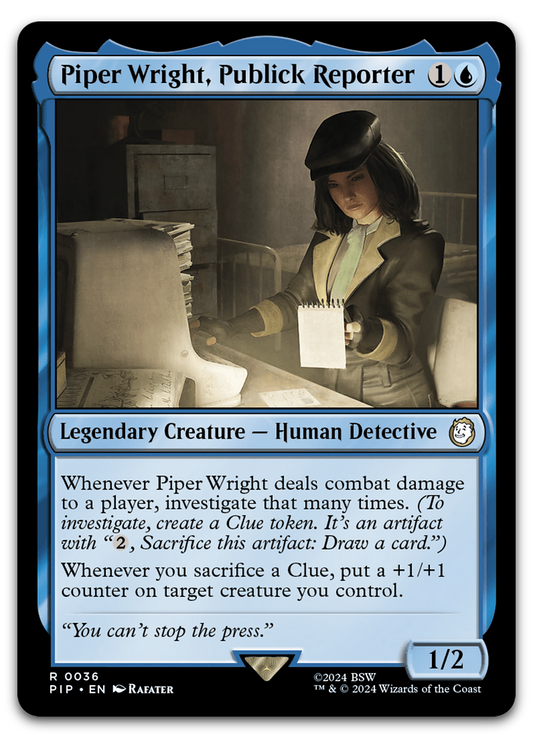 Piper Wright, Publick Reporter (Universes Beyond: Fallout)