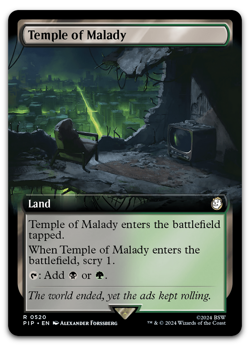 Temple of Malady (Extended Art) (Universes Beyond: Fallout)