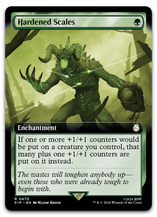 Hardened Scales (Extended Art) (Universes Beyond: Fallout)