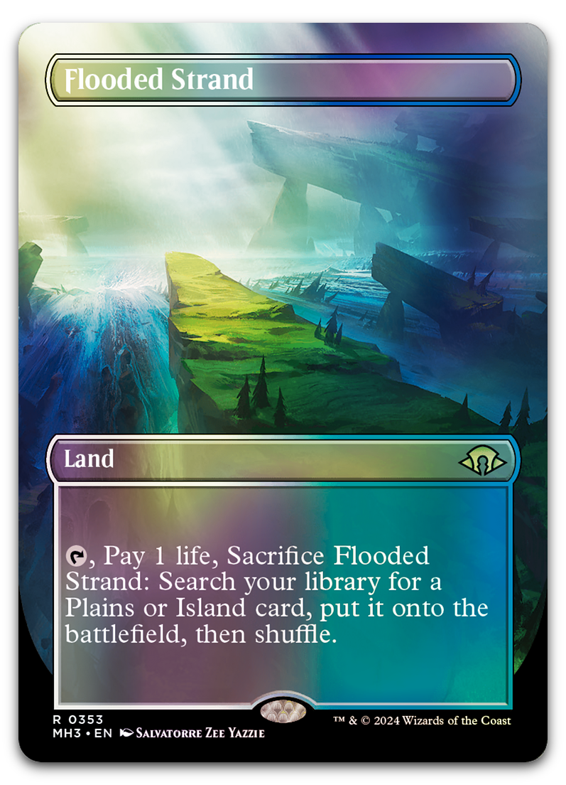 Flooded Strand (Borderless) (Modern Horizons 3)