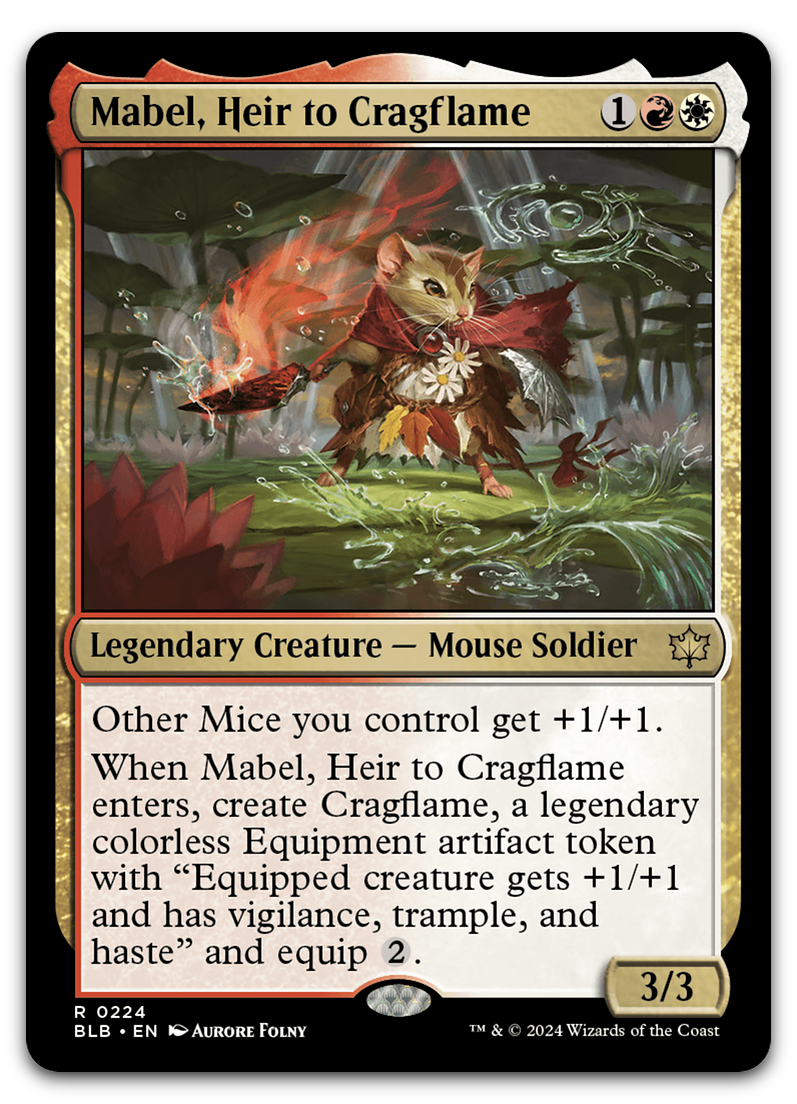 Mabel, Heir to Cragflame (Bloomburrow)