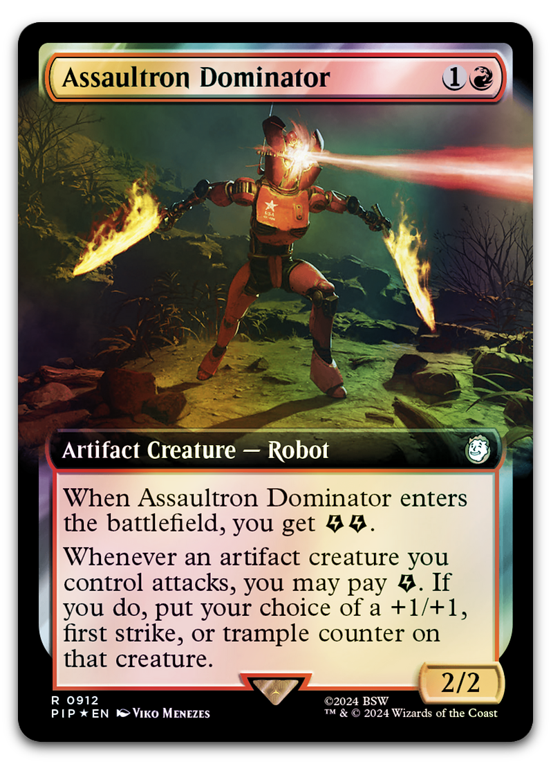 Assaultron Dominator (Extended Art) (Surge Foil) (Universes Beyond: Fallout)