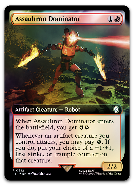 Assaultron Dominator (Extended Art) (Surge Foil) (Universes Beyond: Fallout)