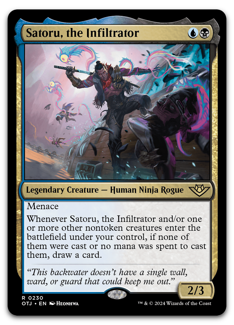 Satoru, the Infiltrator (Outlaws of Thunder Junction)