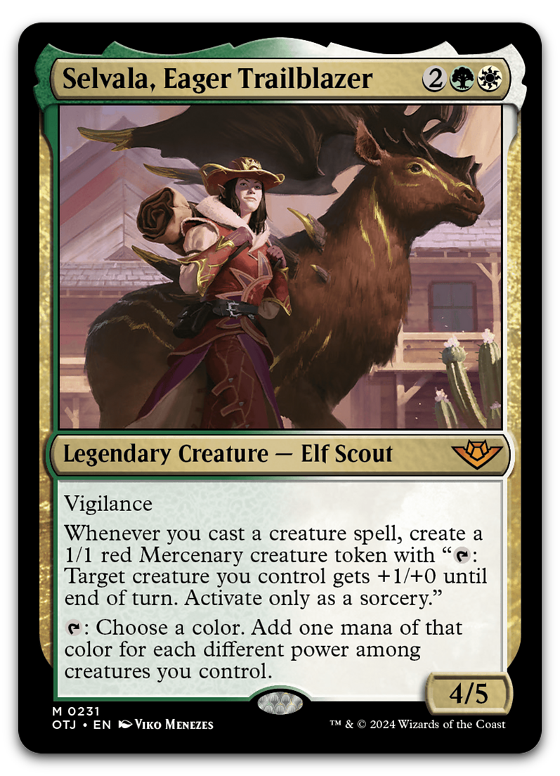 Selvala, Eager Trailblazer (Outlaws of Thunder Junction)