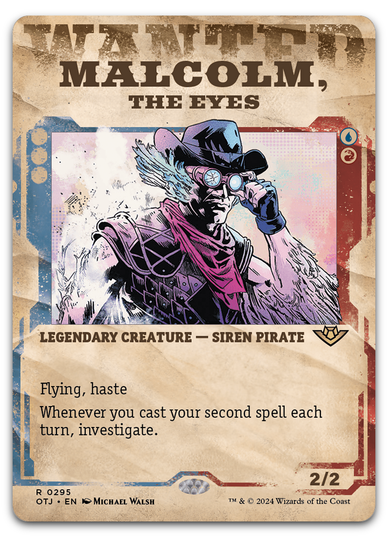 Malcolm, the Eyes (Showcase) (Outlaws of Thunder Junction)