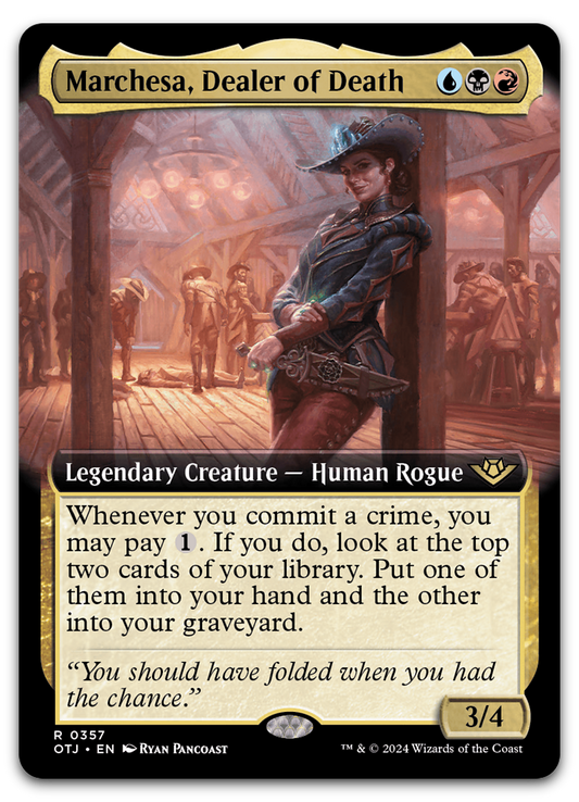 Marchesa, Dealer of Death (Extended Art) (Outlaws of Thunder Junction)