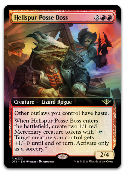 Hellspur Posse Boss (Extended Art) (Outlaws of Thunder Junction)