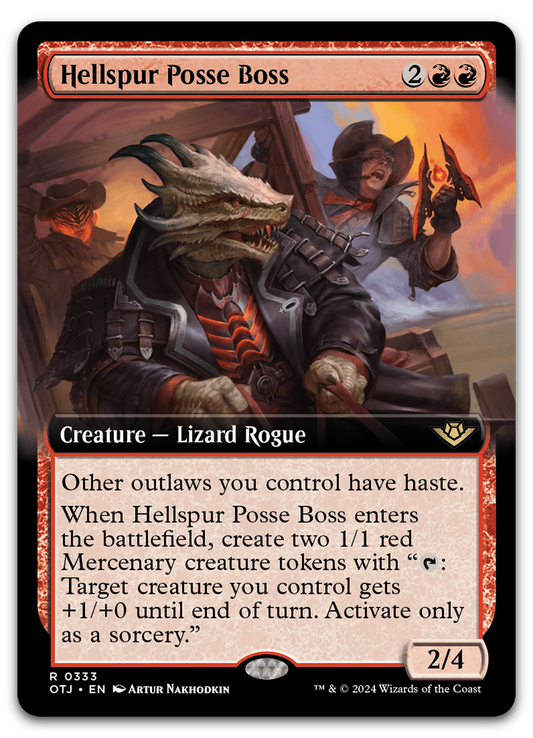 Hellspur Posse Boss (Extended Art) (Outlaws of Thunder Junction)