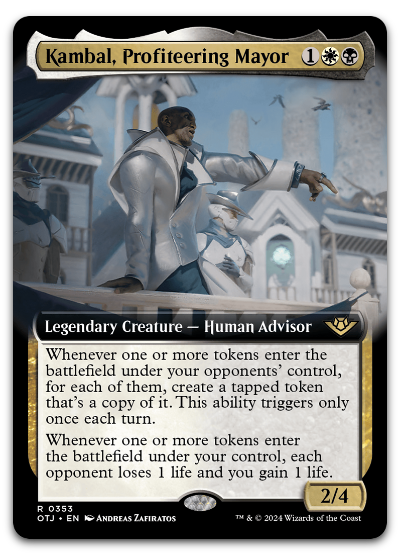 Kambal, Profiteering Mayor (Extended Art) (Outlaws of Thunder Junction)