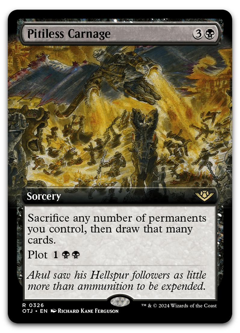 Pitiless Carnage (Extended Art) (Outlaws of Thunder Junction)