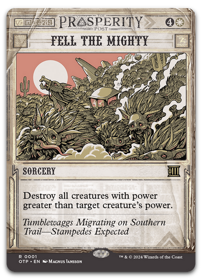 Fell the Mighty (Outlaws of Thunder Junction: Breaking News)