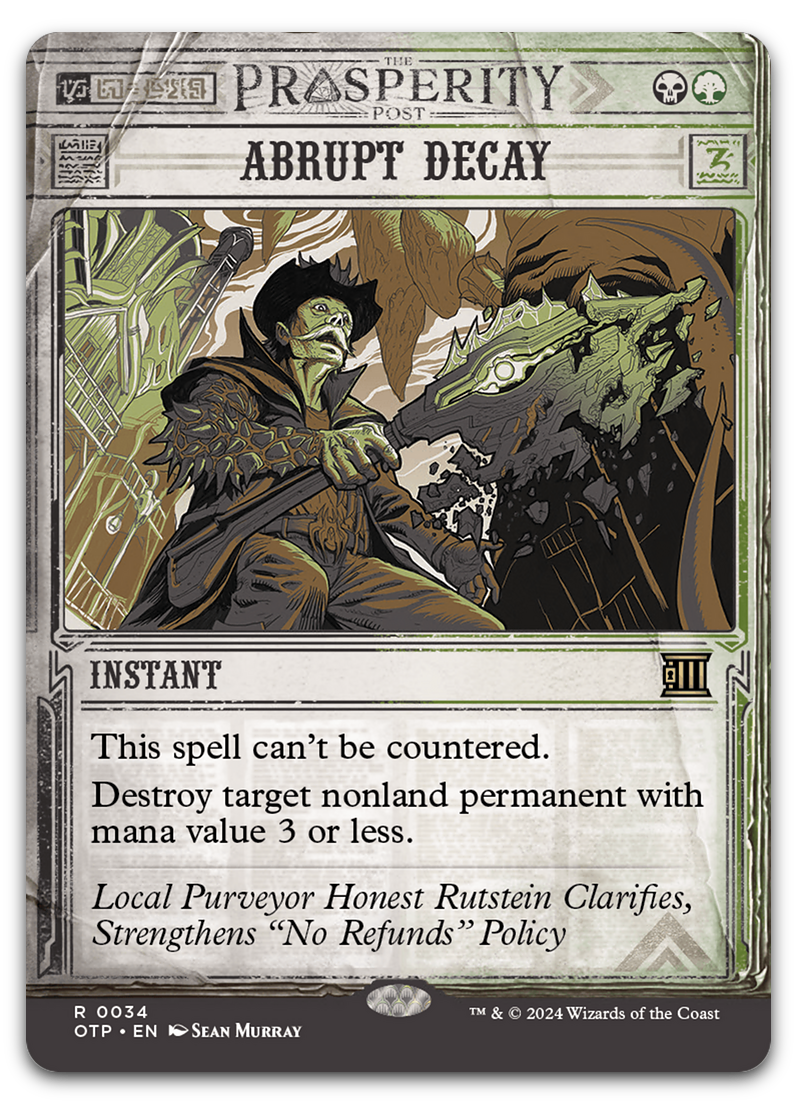 Abrupt Decay (Outlaws of Thunder Junction: Breaking News)