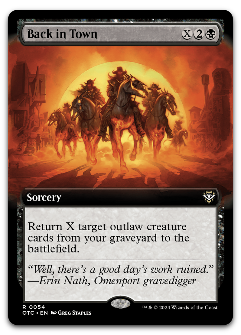Back in Town (Extended Art) (Commander: Outlaws of Thunder Junction)