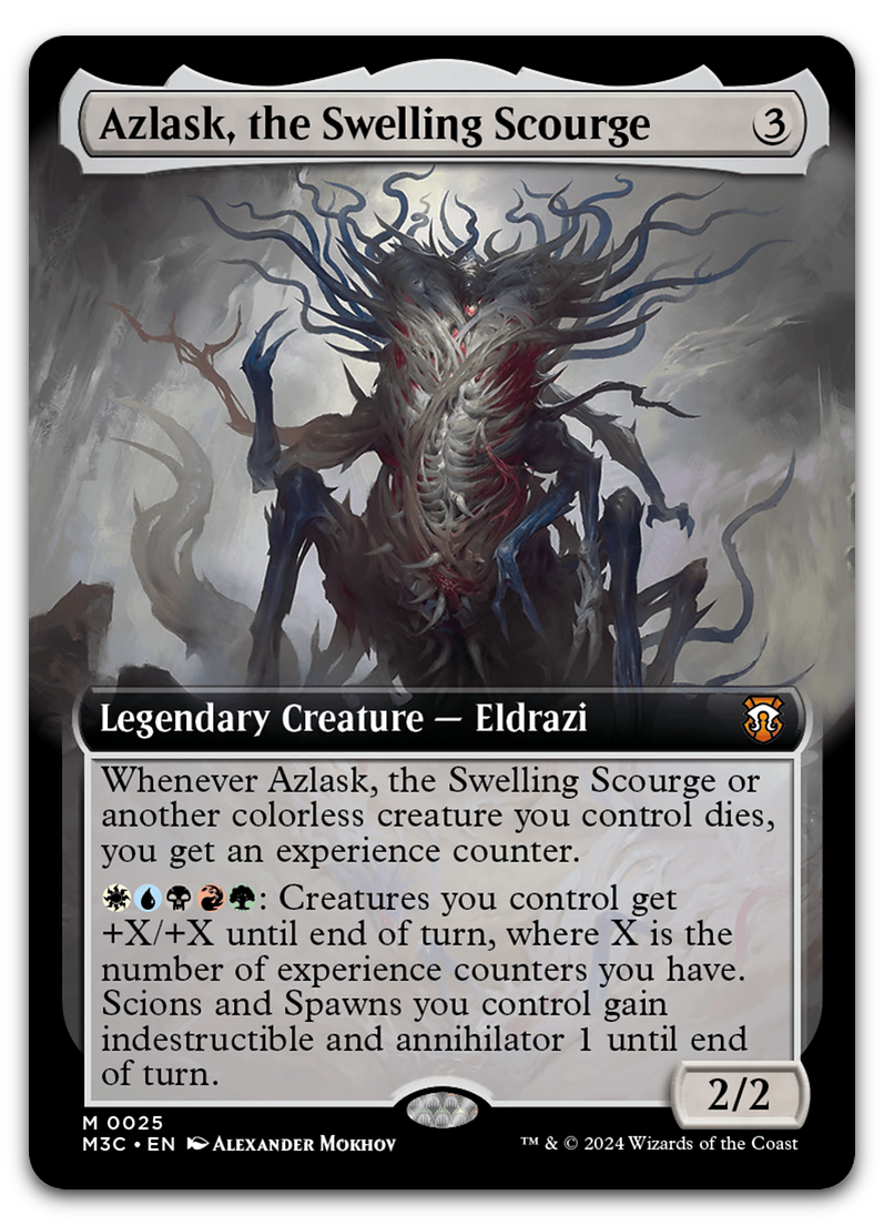 Azlask, the Swelling Scourge (Extended Art) (Commander: Modern Horizons 3)