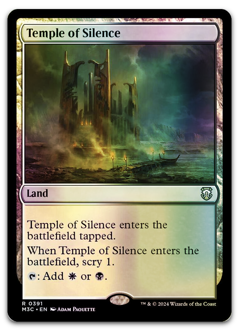 Temple of Silence (Ripple Foil) (Commander: Modern Horizons 3)