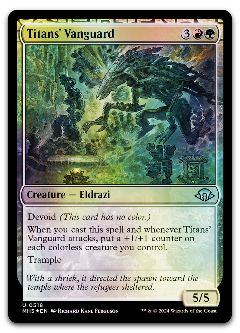 Titans' Vanguard (Ripple Foil) (Modern Horizons 3)