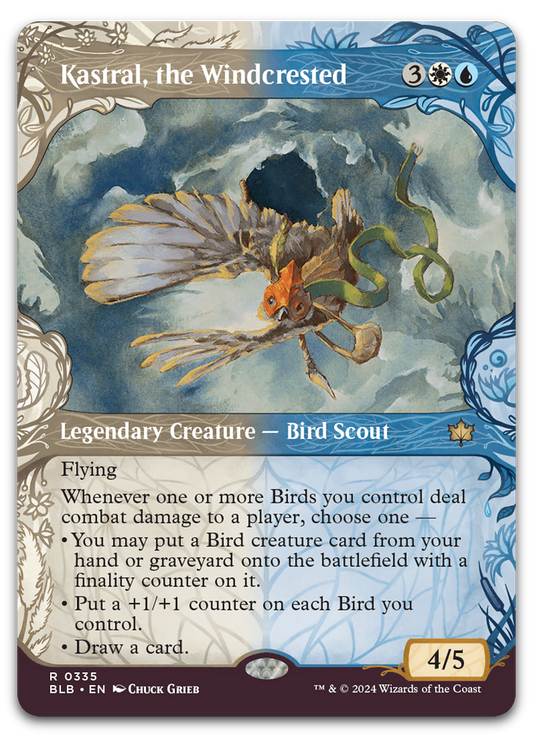 Kastral, the Windcrested (Showcase) (Bloomburrow)
