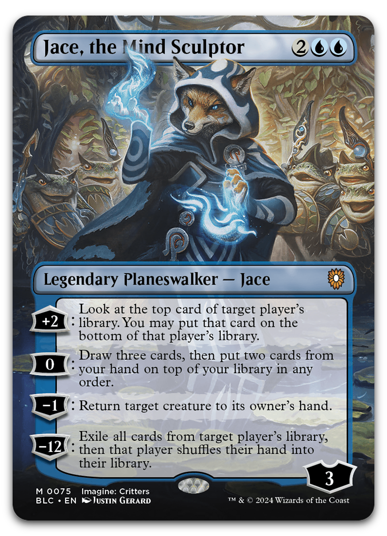 Jace, the Mind Sculptor (Borderless) (Commander: Bloomburrow)
