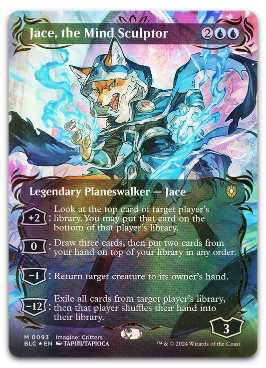 Jace, the Mind Sculptor (Borderless) (Raised Foil) (Commander: Bloomburrow)