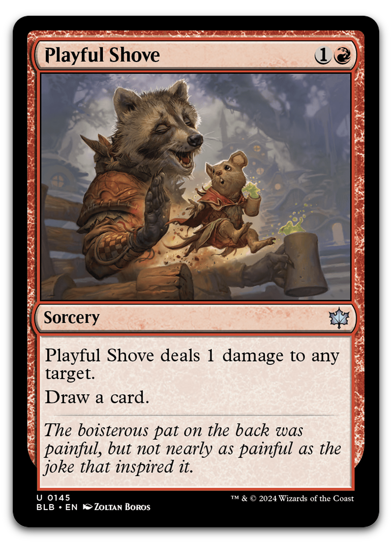 Playful Shove (Bloomburrow)