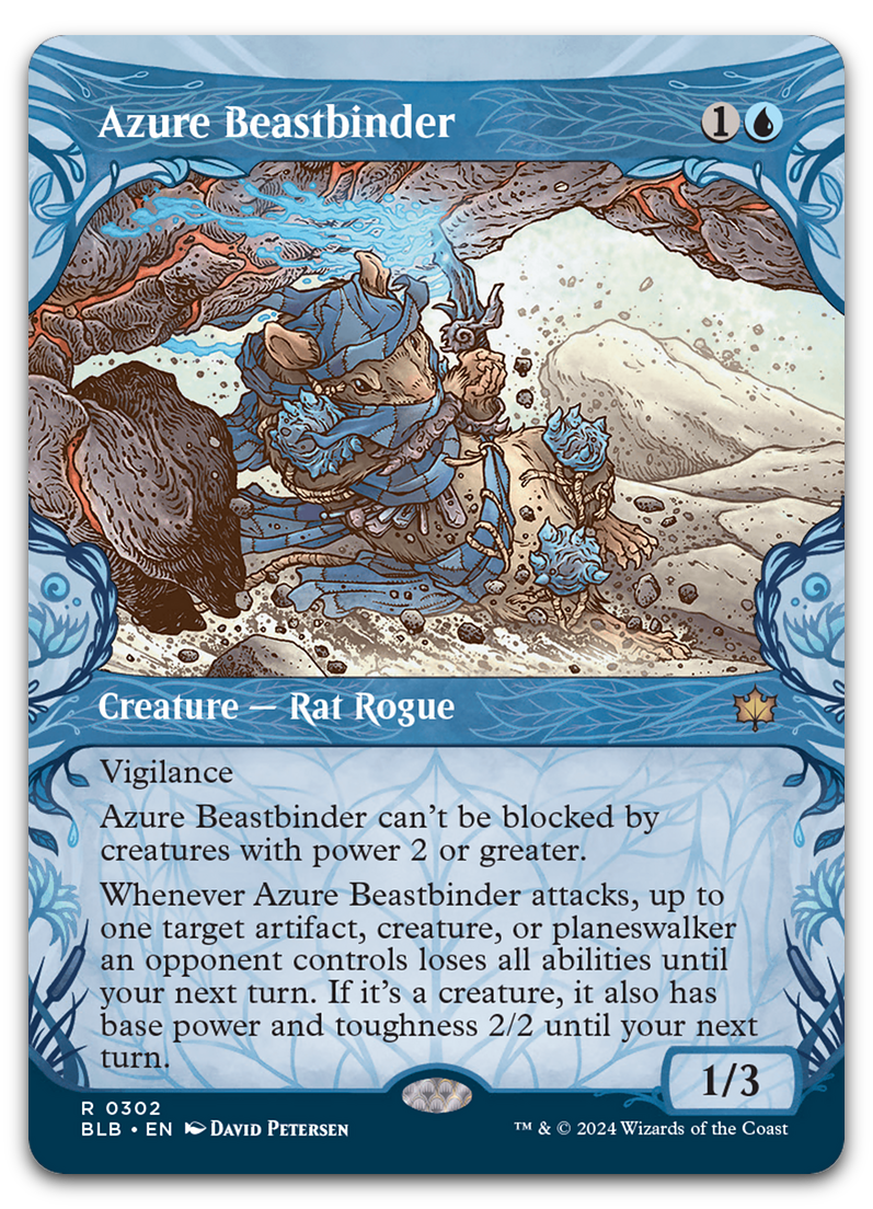 Azure Beastbinder (Showcase) (Bloomburrow)