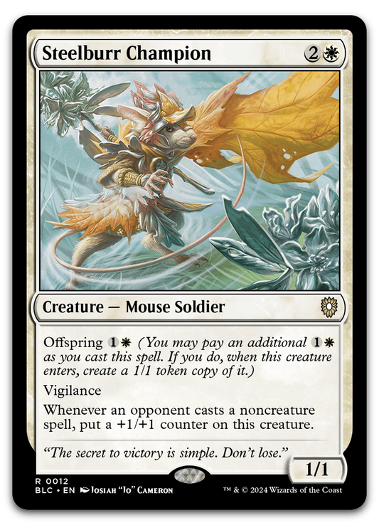 Steelburr Champion (Commander: Bloomburrow)