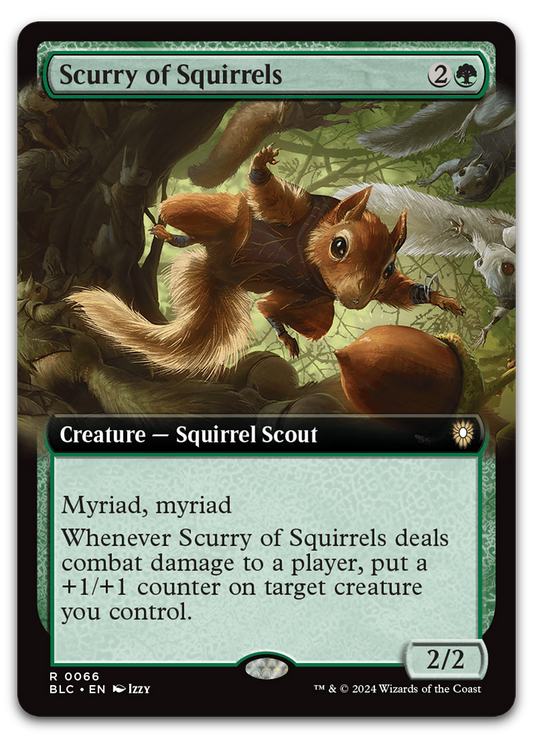 Scurry of Squirrels (Extended Art) (Commander: Bloomburrow)