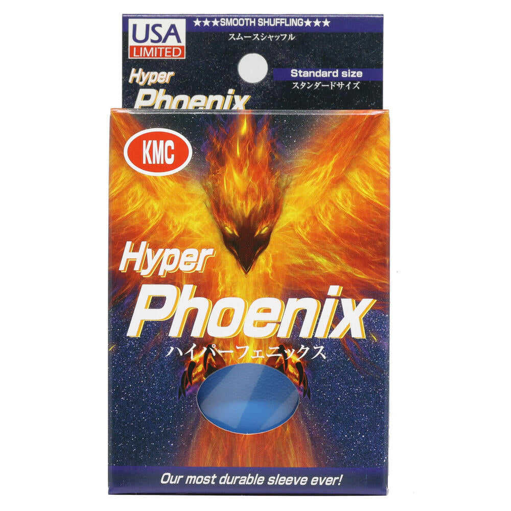 KMC Card Barrier - Hyper Phoenix - Blue (100-Pack) - KMC Card Sleeves