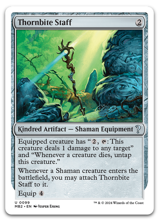 Thornbite Staff (White Border) (Mystery Booster 2)