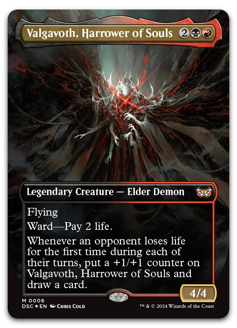 Valgavoth, Harrower of Souls (Borderless) (Commander: Duskmourn: House of Horror)