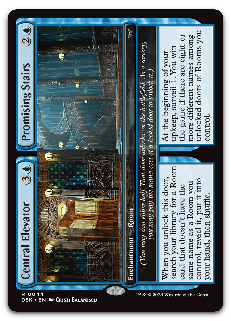 Central Elevator // Promising Stairs (Duskmourn: House of Horror)