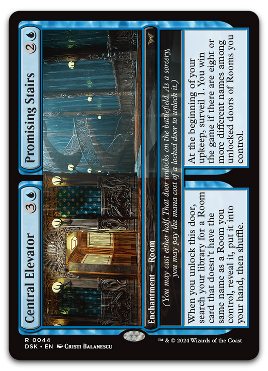 Central Elevator // Promising Stairs (Duskmourn: House of Horror)
