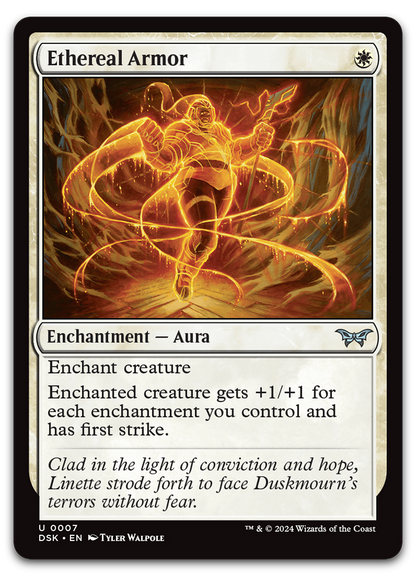 Ethereal Armor (Duskmourn: House of Horror)